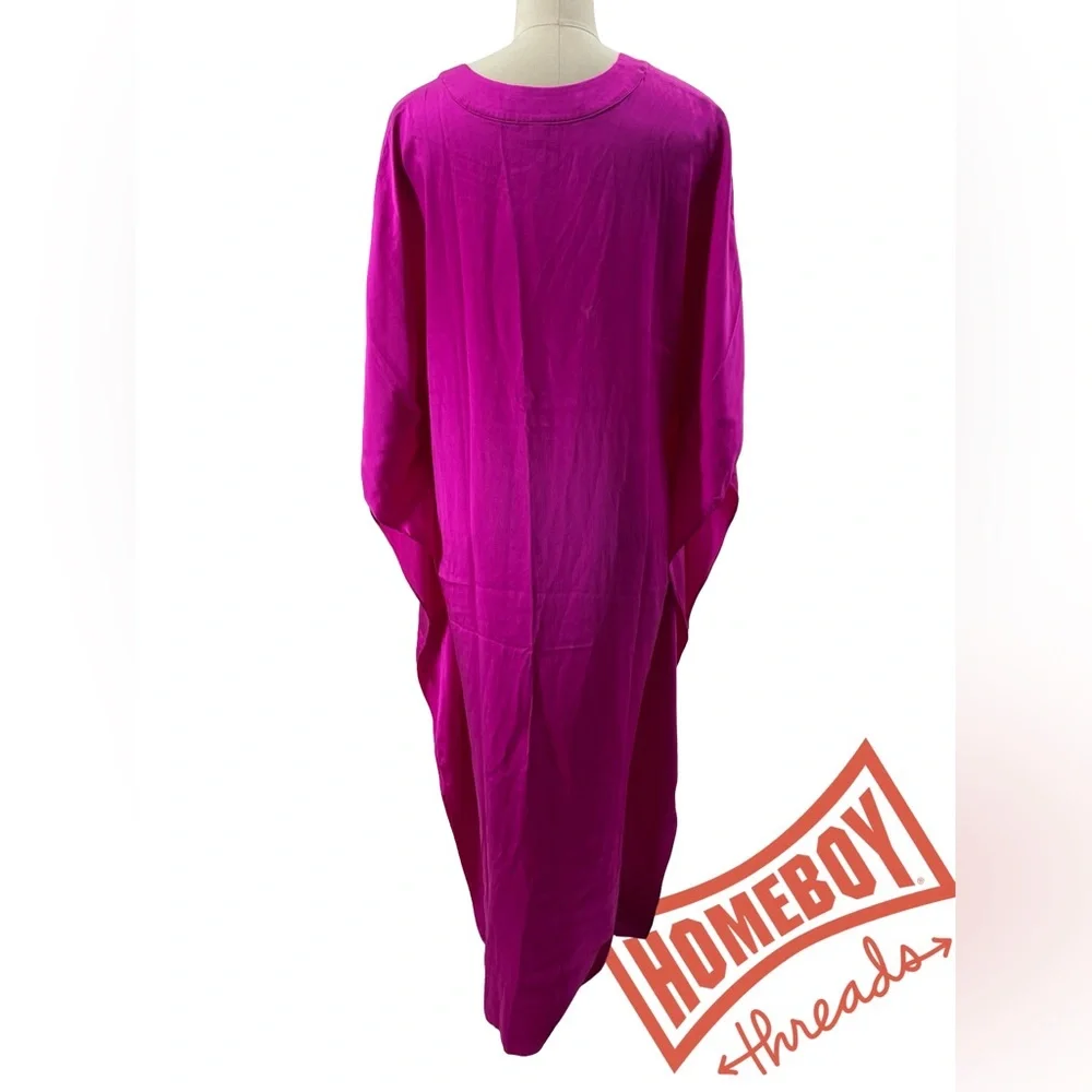 Ocean+Main Vibrant Pink Kaftan Dress - Picture 2 of 7
